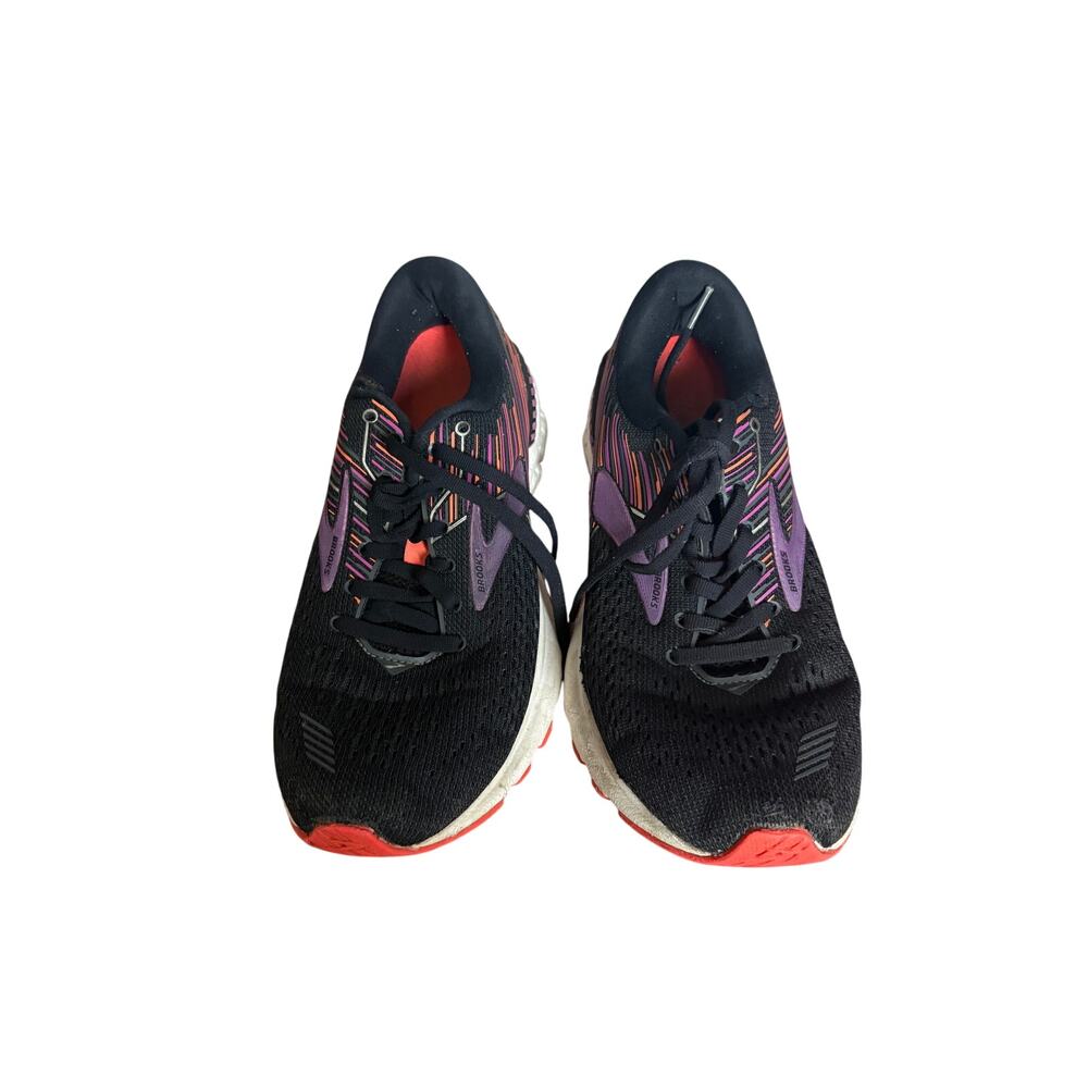 Brooks Adrenaline GTS 19 Womens Running Shoes Black Purple 8.5